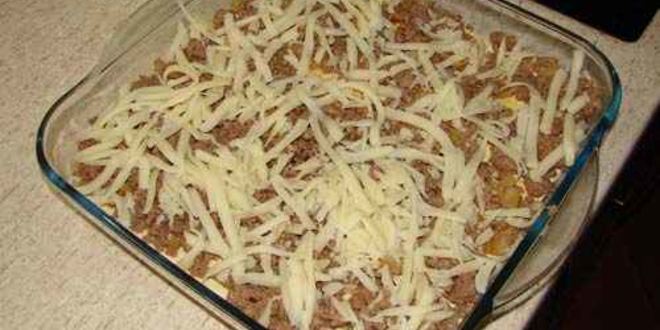 Рецепт лазанья с фаршем и грибами