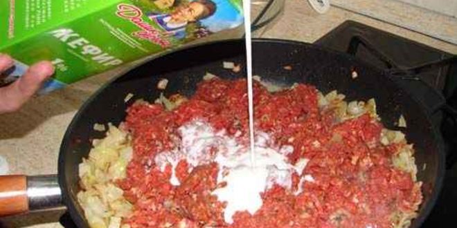 Рецепт лазанья с фаршем и грибами