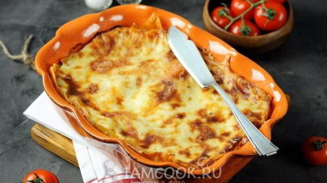 Рецепт Лазанья с грибами и сыром