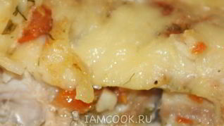 Рецепт Лазанья с курицей и грибами