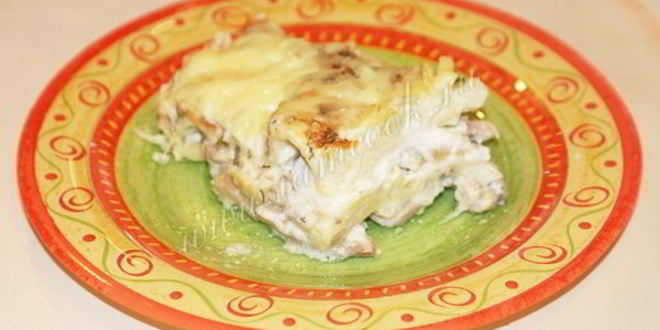 Рецепт лазанья с курицей и грибами