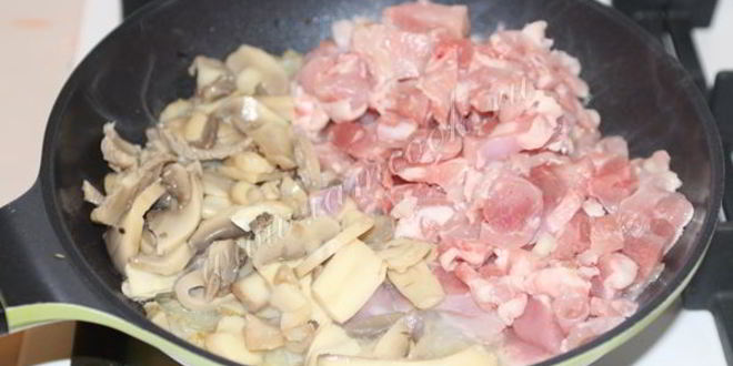 Рецепт лазанья с курицей и грибами