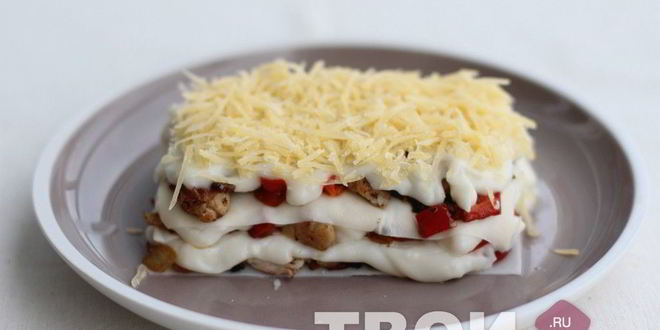 Рецепт лазанья с курицей