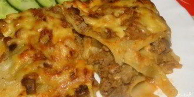 Рецепт лазанья с мясом и грибами