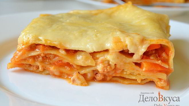 Рецепт Лазанья с мясом