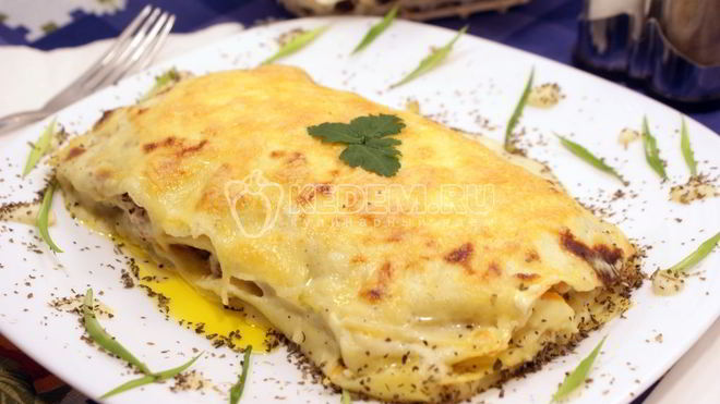 Рецепт Лазанья с рыбой