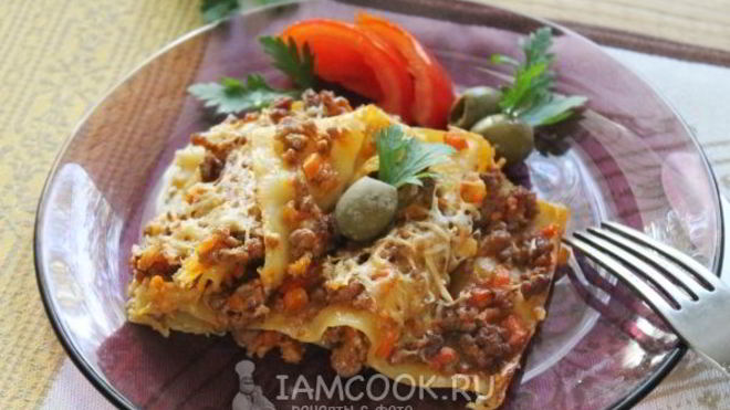 Рецепт Мясная лазанья