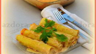 Рецепт Домашние каннелони с баклажанами