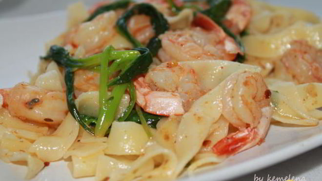 Рецепт Флорентийская паста с креветками