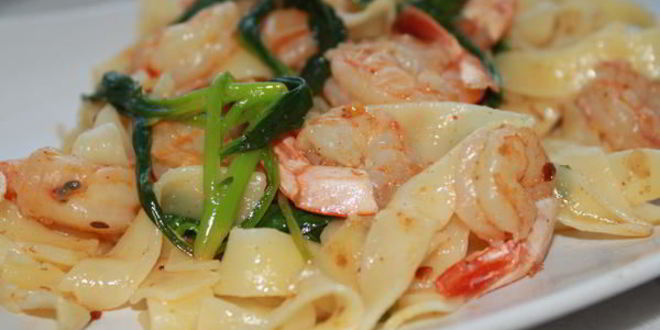 Рецепт флорентийская паста с креветками