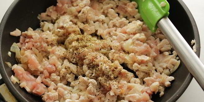 Рецепт гратен из макарон, куриной грудки и брокколи