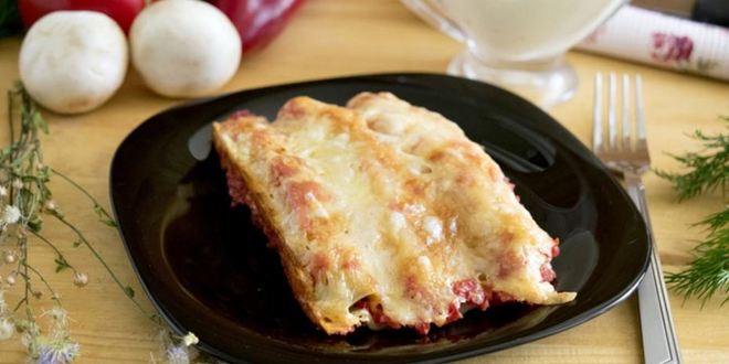 Рецепт каннеллони, фаршированные грибами