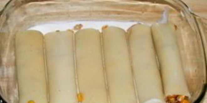 Рецепт каннеллони, фаршированные курицей и грибами