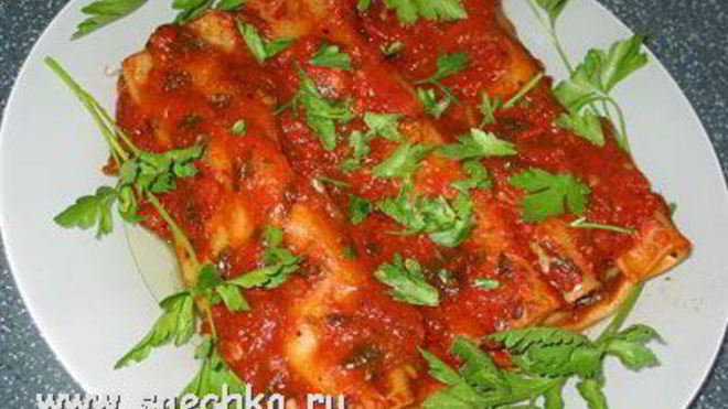 Рецепт Каннеллони под томатным соусом