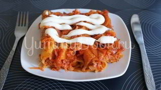 Рецепт Каннеллони с фаршем в томатном соусе