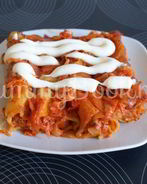 Каннеллони с фаршем в томатном соусе