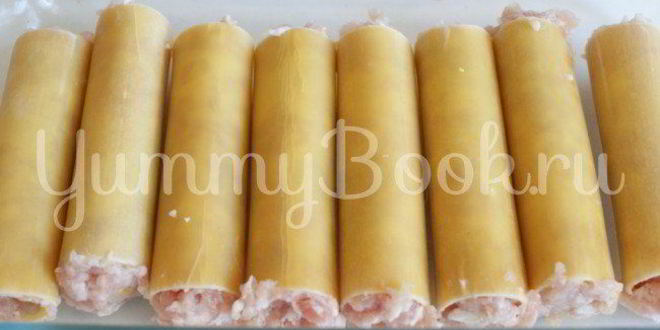 Рецепт каннеллони с фаршем в томатном соусе