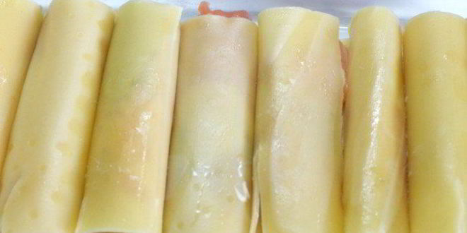 Рецепт каннеллони с филе семги