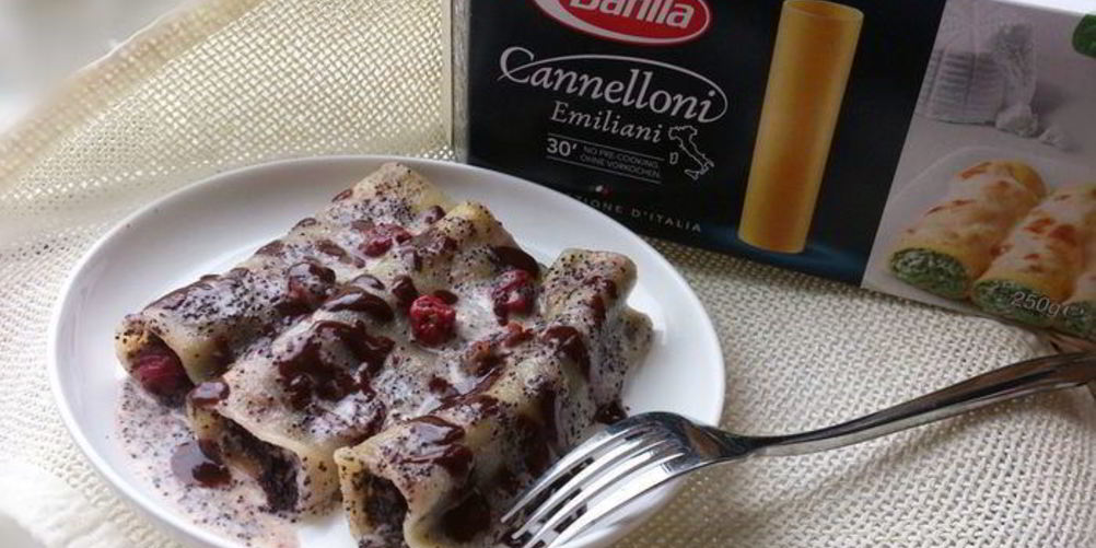 Как приготовить каннеллони с маково-вишневой начинкой