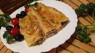 Рецепт Каннеллони с тунцом в помидорном соусе