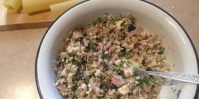 Рецепт каннеллони с тунцом в помидорном соусе