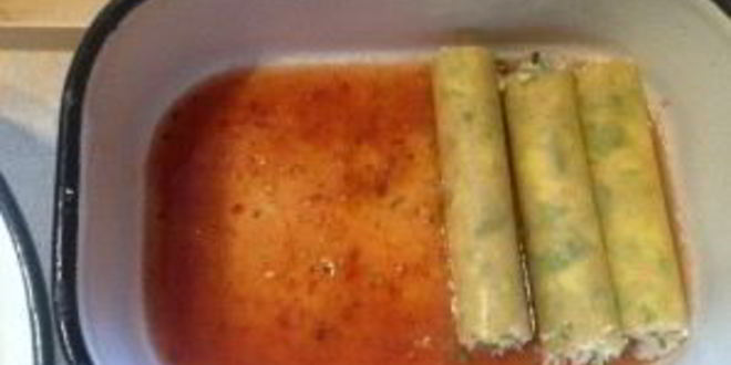 Рецепт каннеллони с тунцом в помидорном соусе