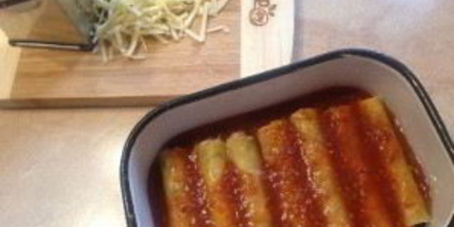 Рецепт каннеллони с тунцом в помидорном соусе