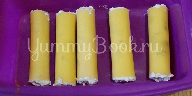 Рецепт каннеллони с творогом