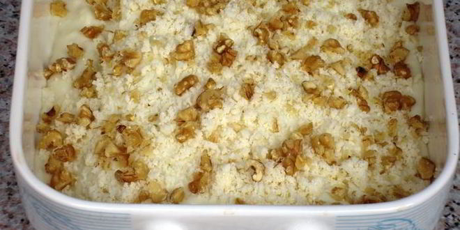 Рецепт каннелони с козьим сыром и орехами под соусом бешамель