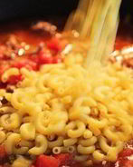Макароны на сковороде