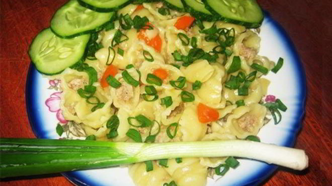 Рецепт Макароны по-флотски в мультиварке Мулинекс