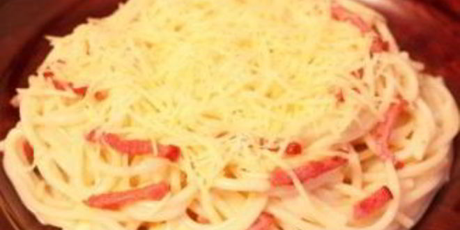 Рецепт макароны под соусом карбонара