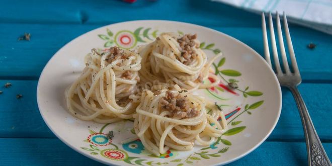 Рецепт макароны с говядиной и соусом болоньезе