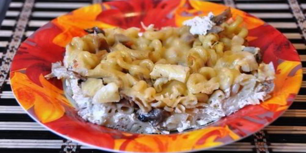 Как приготовить макароны с грибами и яйцом