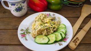 Рецепт Макароны с грибами в духовке