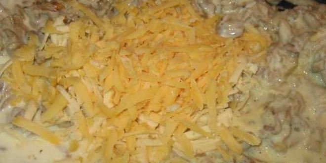 Рецепт макароны с грибным соусом