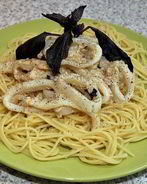 Макароны с кальмарами