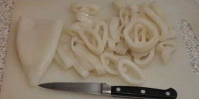 Рецепт макароны с кальмарами