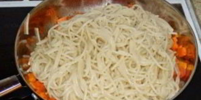 Рецепт макарон с консервированного сайроя