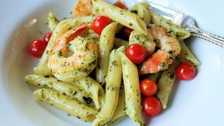 Рецепт Макароны с креветками