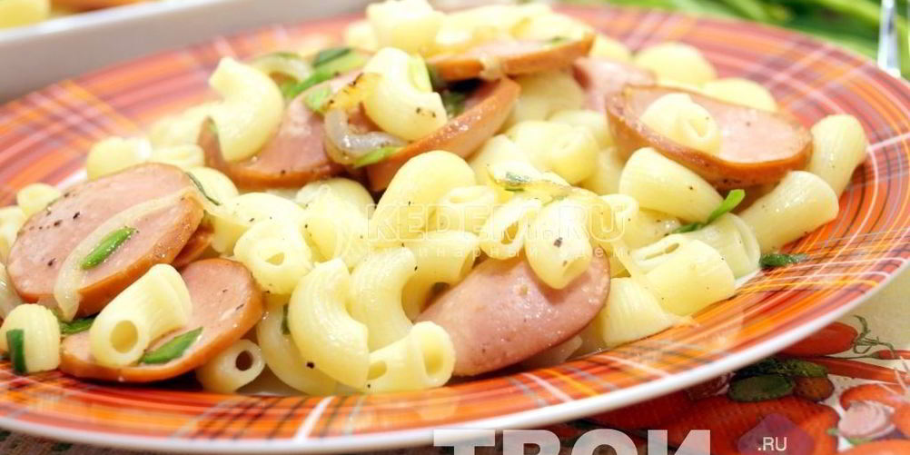 Как приготовить макароны с сосисками