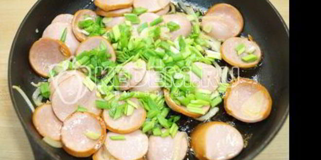 Рецепт макароны с сосисками