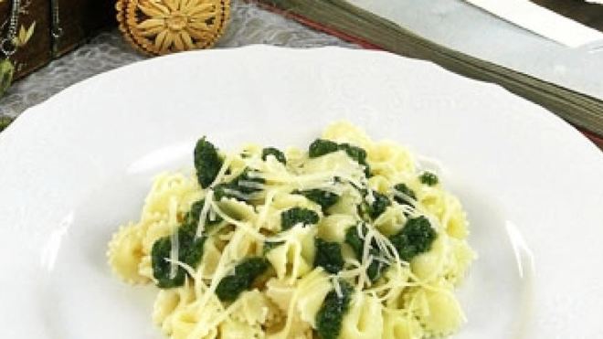 Рецепт Макароны с соусом из трав