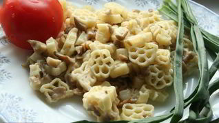 Рецепт Макароны с сушеными грибами