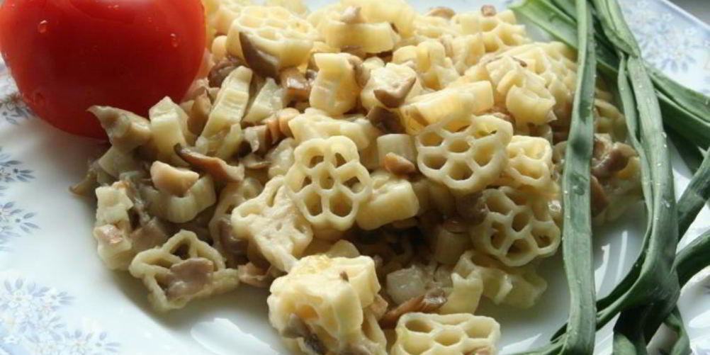 Как приготовить макароны с сушеными грибами