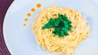 Рецепт Низкокалорийная паста Альфредо