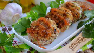 Рецепт Оладушки из фарша и спагетти