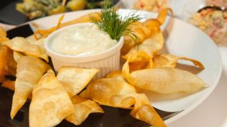 Рецепт Паста фри с сырным соусом