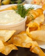 Паста фри с сырным соусом