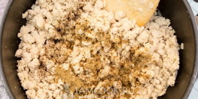 Рецепт паста орзо с фаршем и стручковой фасолью